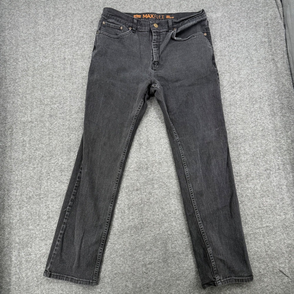 Urban Pipeline MaxFlex Regular Fit Jeans Faded Black 36x32 Straight Leg Denim